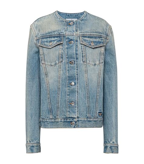 prada women's jeans|Prada denim jacket women.